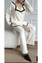 Button Detailed Cardigan Knitwear Bottom Top Set