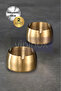 2-Piece Gold Metal Ashtray Modern Design Stylish and Elegant Ashtray Gold Ash Tray - 2