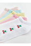 Lcw kids white patterned girl's booties socks 5-pack - 3