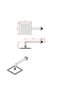 Milano 200x200mm Square Rain Shower Head | Premium Stainless Steel | 5-Year Warranty - 2