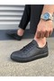 Jy165 Elite Lace-Up Skin Men's Casual Sneaker Shoes Cst - Black - 3