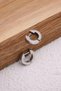 Steel Hoop Earrings Tarnish Resistant Plate 1.3cm Diameter Suitable for Daily Wear - 2