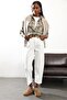 White High Waist Baggy Jean Rm3004 - 3