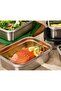 Stainless Steel Rectangular Container 1L – Four-Side Locking Lid, Oven & Freezer Safe - 2