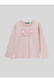 Girl's Printed Sweatshirt 1-6 Years Old Pink