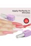 32D Chameleon Cat Eye Gel Polish 8ml – Magnetic Galaxy Violet Sparkle, UV/LED Soak Off, Long-Lasting - 3
