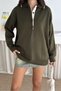 Basic Polo Neck Half Placket Buttoned Knit Sweater Aw25Kz0049 - 3