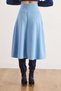 Women's Baby Blue Waistband Thessaloniki Bell Skirt Etk-19000297 - 3