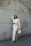 Flowing Detail Wick Braided Crop Boy Knitwear Bottom-Top Set Aw25Au0017 - 6