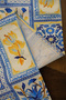 40X140Cm Woven Stain Resistant Printed Thai Feather Fabric Table Cloth Decorative Runner Washable - 6