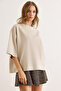 Women's Stone Crew Neck Oversize Interlock T-Shirt Tsh-19000936