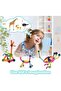 Magnetic Balls and Rods Set, Educational Magnet Building Sticks Blocks 3D Puzzle Toy for Kids
