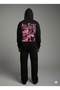 Lenithra All Eyez on Me Back Printed Unisex Oversize Black Hoodie