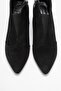 Fi̇nda Black Suede Genuine Leather Women's Heeled Boots - 2