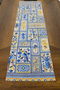 40X140Cm Woven Stain Resistant Printed Thai Feather Fabric Table Cloth Decorative Runner Washable - 2