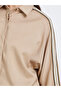 Women Beige Relaxed Fit Shirt with Taping Sleeve - 3