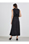 Gathered Detail Sleeveless Sheath Maxi Dress - 5