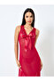 Maxi Length Slip with Bow Detail and Centre Back Opening and Lace Border - 3