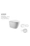 Milano Zina Pro Wall Hung WC | Compact White Ceramic Design | 900mm x 360mm | Modern Fixture - 3