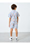Boys All Over Print Shirt and Shorts Set - 5
