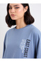 Slogan Print Longline Oversized T-Shirt - 3