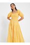 Square Neck Tiered Midi Dress - 2