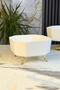 Tuğ Porcelain Square Bowl with Feet & Salad Appetizer Serving Set - 7