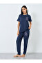 LA Graphic Dropped Shoulder T-Shirt and Pyjama Set - 2