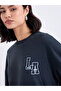 Charcoal Oversized LA Graphic T-Shirt - 4