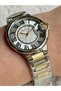 Silver and Gold Color Roman Number Women's Watch - 3