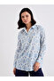 Women Blue Ikat Print Shirt - 2