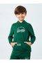 Boys Green Graphic Print Hoodie and Joggers Set - 2