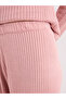 Women Textured Knit Top and Pants Winter Modest Set - 6