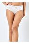 Set of 5 - Floral Print Cotton Briefs with Lace Trim - 5