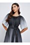 Ambre Print Pleated A-Line Midi Dress - 3