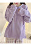 Purple Flano Pocket Detail Top and Checked Pyjama Set - 5
