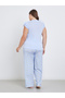 Plus Flamingo Double Ruffle Tank and Pyjama Set - 6