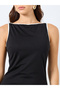 Plain Sleeveless Sheath Maxi Dress - 4