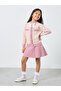 Girls Pink Knitted Cardigan and Skirt Set