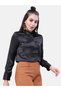 Women Black Satin Slim Fit Shirt - 3