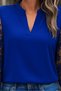 New Season Women's Crepe Blouse Long Sleeve Lace-Up Sleeve and Button Detail Collar - 4