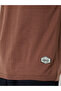 Men Brown Round Neck Flat Knit T-Shirt - 3