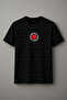 Red Hot Chili Peppers Printed Striped Crew Neck Unisex Black T-Shirt T-Shirt - 2