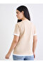 Beige Regular Fit Cotton Ringer T-Shirt - 4