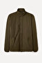 Men's Khaki Stand Collar Coat - 7