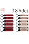 Personalized Message Gift Leather Keychain, Purple Violet & Navy Blue, Individually Name Writable Set of 18