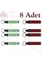 Name Written Leather Keychain, Purple & Navy, Set of 8 Gifts for Your Loved Ones for Your Special Celebrations