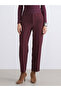 Burgundy Standard Fit Women's Trousers - 2