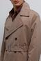 Beige Relax Fit Men's Trench Coat - 5