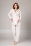 Women's Beige Winter Special Design Maternity Pajamas Set 3-Piece Set - 4